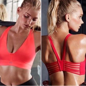 VSX Sport V-Neck Plunge Caged Strappy Bra Yoga